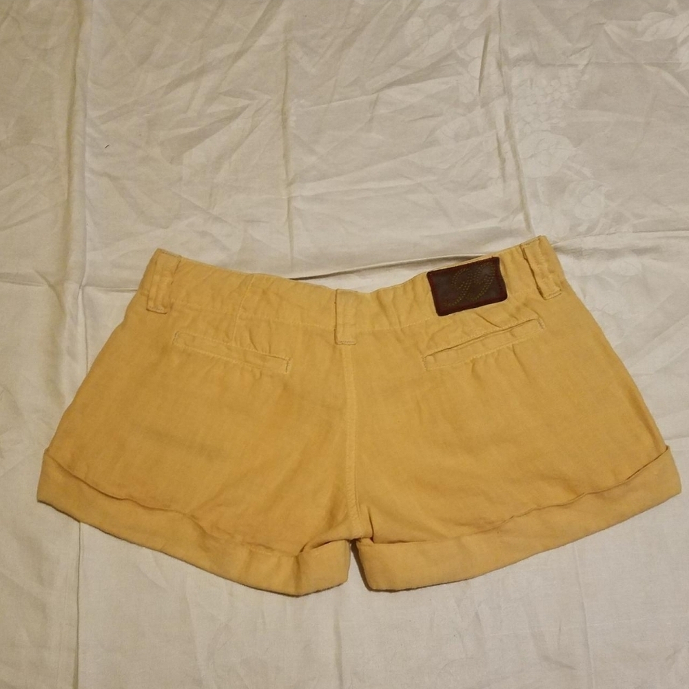 Yellow Women's Shorts - Picture 2 of 4